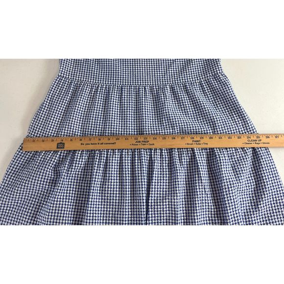 Old Navy Blue Gingham Midi Dress - Picture 9 of 12